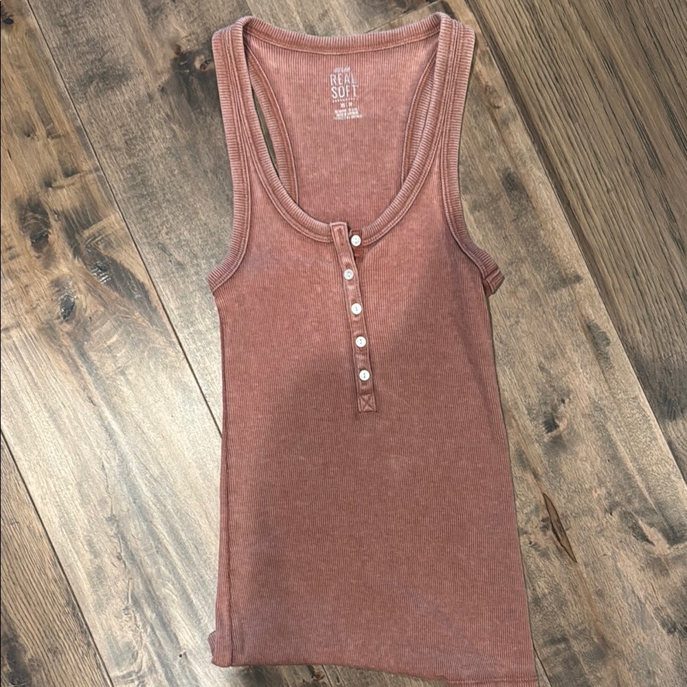 Aerie Women's Tank Top - Warm Brown
